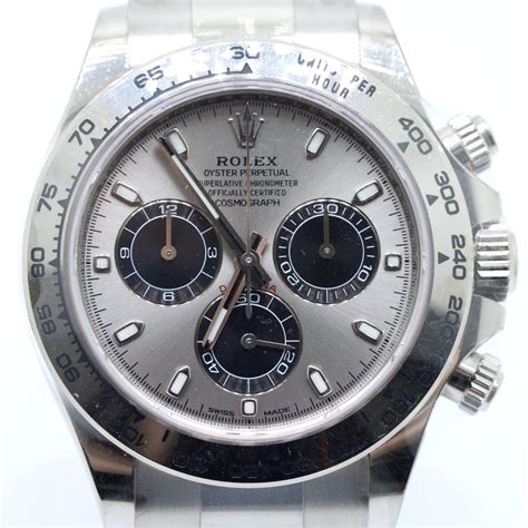 rolex daytona rhodium dial